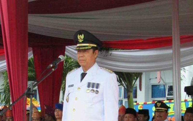 Bupati Seluma Bundra Jaya memimpin upacara HUT Kab Seluma ke 14