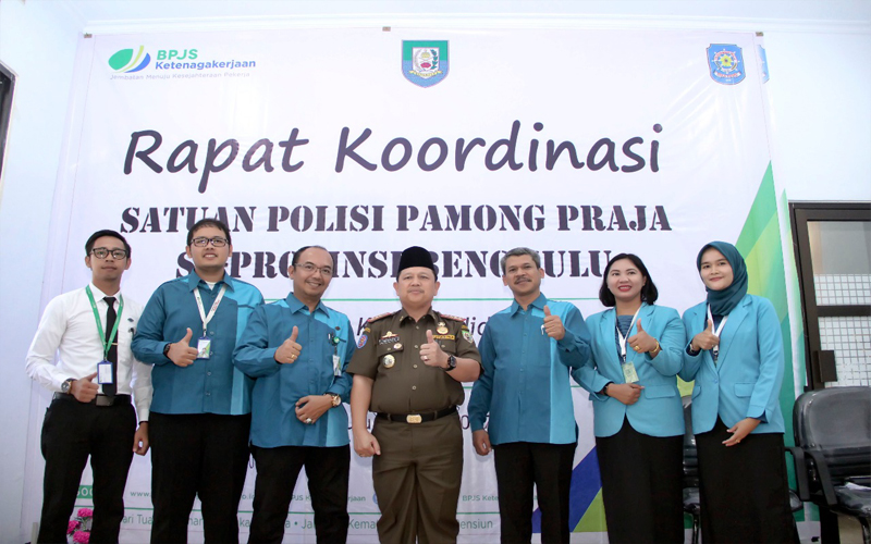 Rakor BPJS Ketenagakerjaan bersama Satpol PP