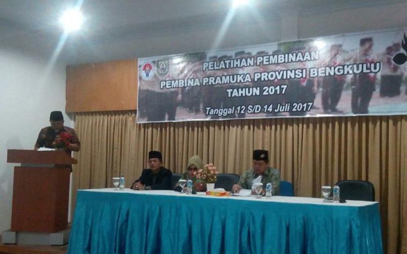 Pembinaan Gerakan Pramuka di Hotel Gading, Rabu (12/7/2017).