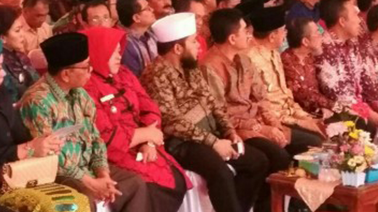 Walikota Helmi Hasan  saat menghadiri Puncak peringatan Harganaske 24 di Lampung