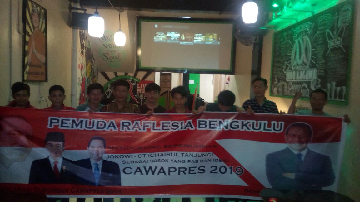 Beberapa Pemuda Raflesia Dukung CT jadi Cawapres Dampingi Jokowi 