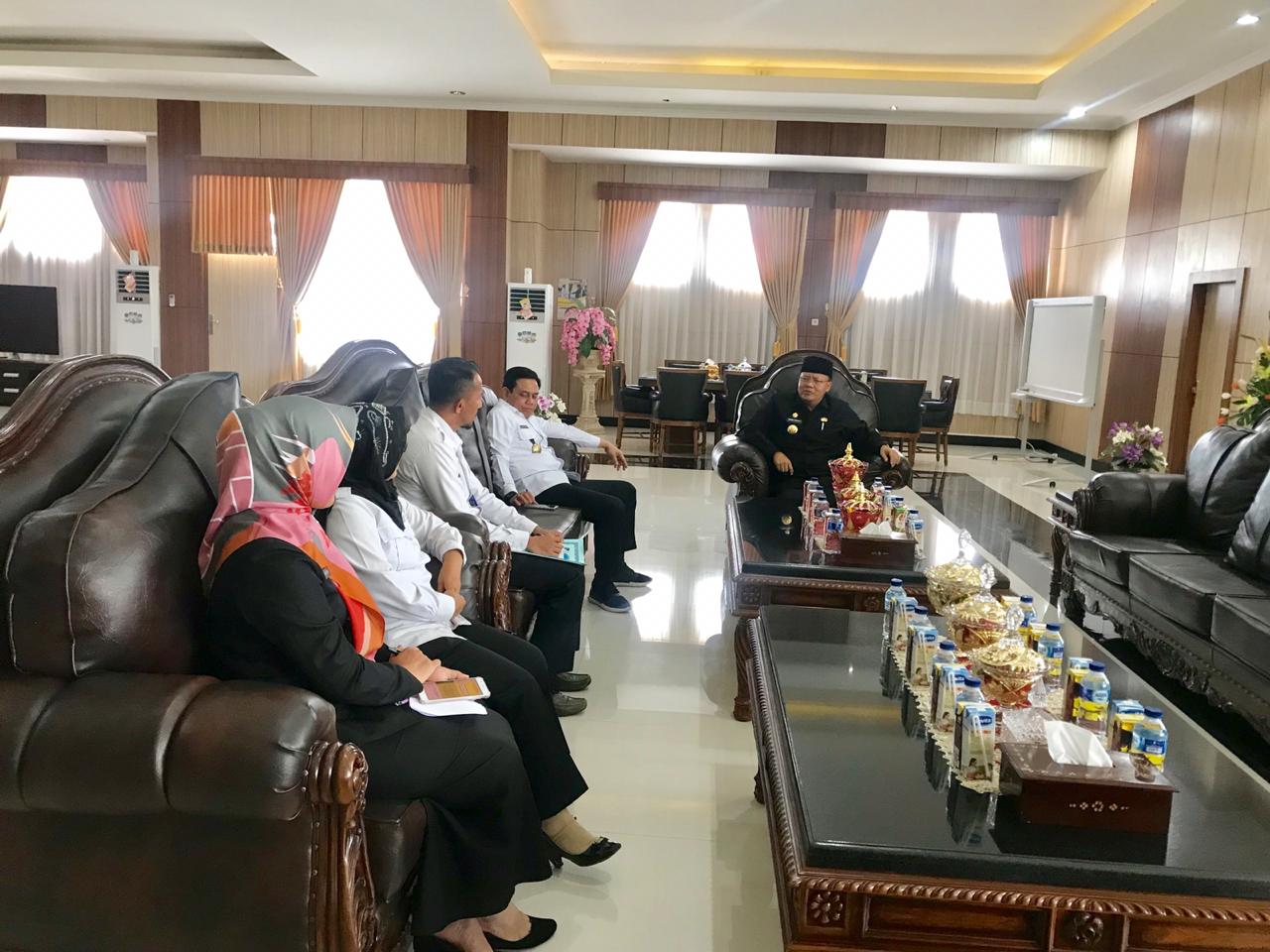 Gubernur Bengkulu Rohidin Mersyah Terima Kunjungan  Kepala BNN Provinsi Bengkulu Brigjen Pol Drs Nugroho Aji Wijayanto SH