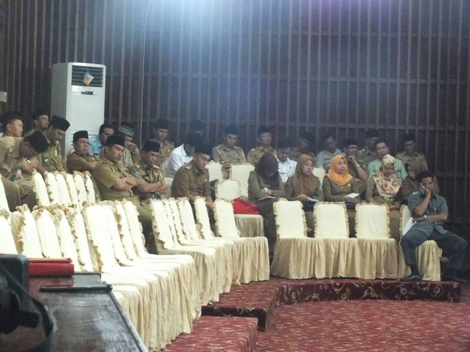 Para OPD Pemda Provinsi Bengkulu mengikuti paripurna