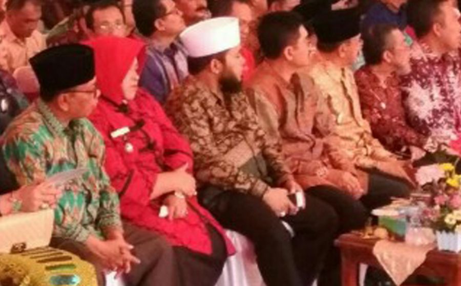 Walikota Helmi Hasan  saat menghadiri Puncak peringatan Harganaske 24 di Lampung